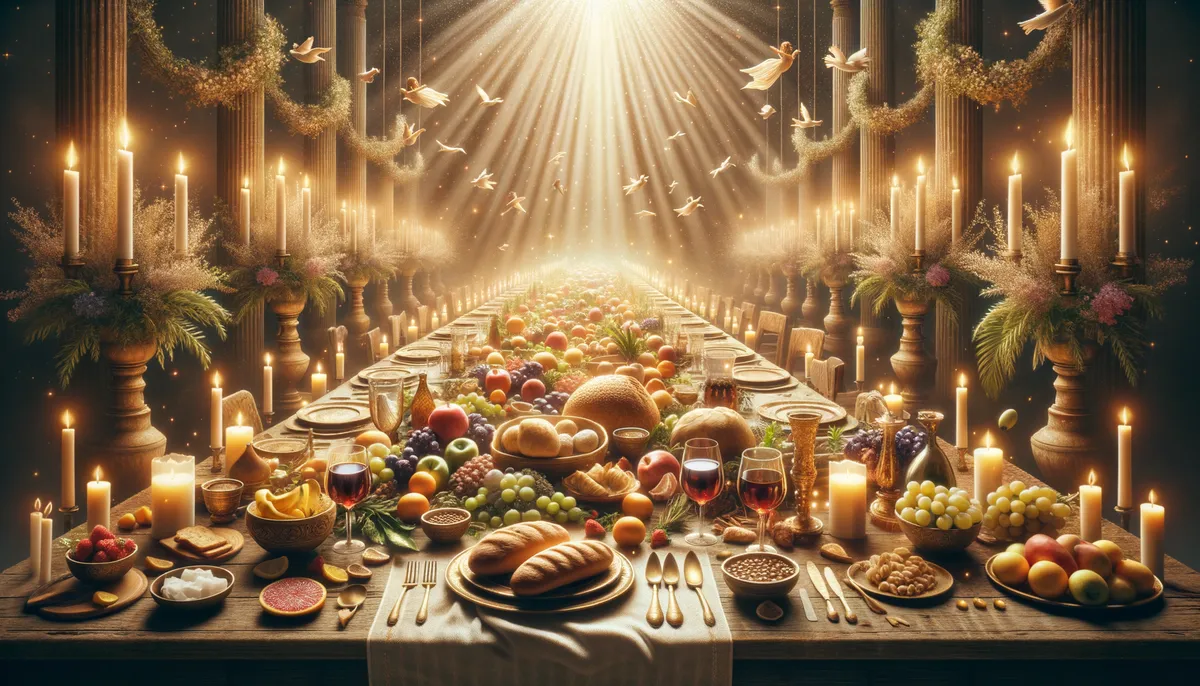 banquete en la biblia