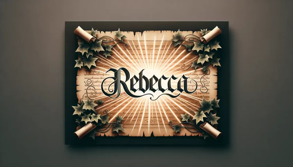 Nombre Rebeca: Origen y Significado Bíblico